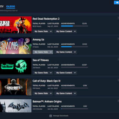IMPERDÍVEL!!! - CONTA STEAM COM RED DEAD 2, SEA OF THIEVES E BATMAN