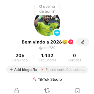 CONTA TIK TOK COM 1432 SEGUIDORES