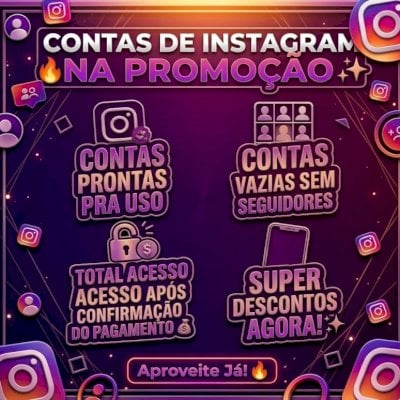 🔥 Contas de Instagram na Promoção | Vazias e Prontas pra Uso | Envio Rápido