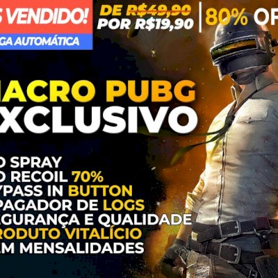 PUBG MACRO (STEAM) - 100% SAFE - ATUALIZAÇÕES AUTOMÁTICAS