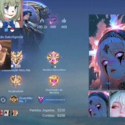 Conta com Skins+Global+TopBr+Dimas+PoucasPtds+133Star