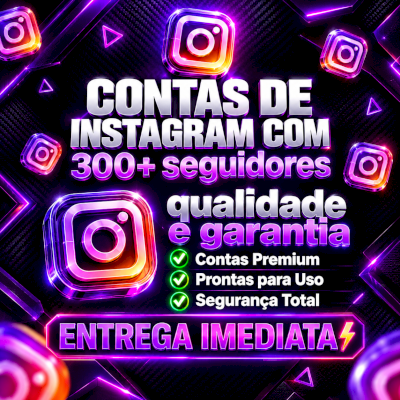 🛡️ Conta Instagram 300 Seguidores | Sem Bloqueios | Garantia & Suporte