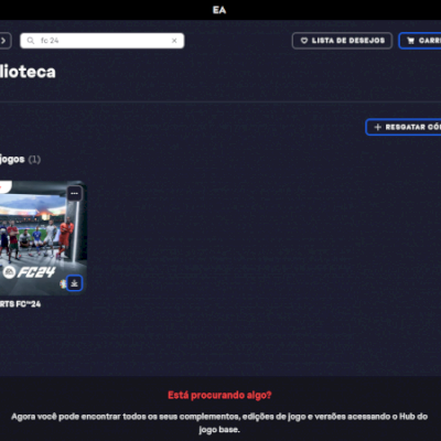 Conta EA, FC 24.