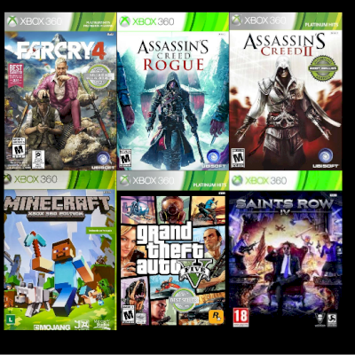 Transferência de licença Xbox 360, GTA V +16 jogos