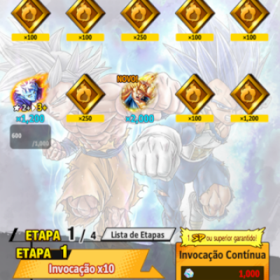 conta dragon ball legends f2p com os dois legend novos e lfs estrelados!