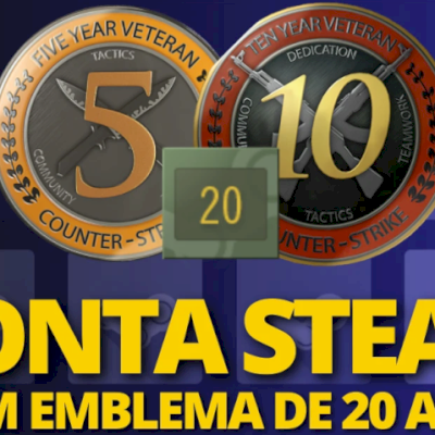 Contas Steam 20 Anos + FULL ACESSO | CONTAS lvl10