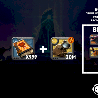 Pacote de Tomos da Visão + 20M de Pratas + Brindes