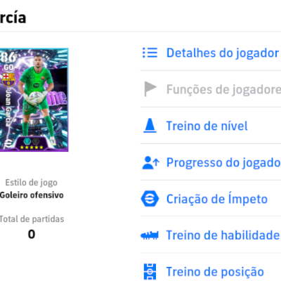 Conta efootball com Joan Garcia 106
