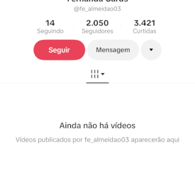 Conta de TikTok shop mais de 2k de seguidores