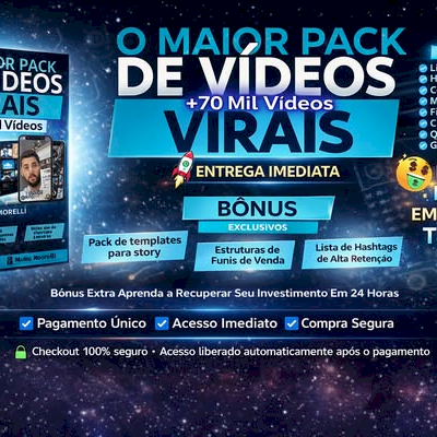 Maior pack de vídeos virais +70 mil videos