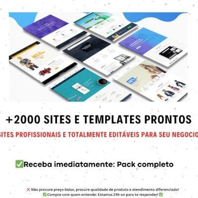 +2000 Sites e Paginas Completas - Diversos Nichos - 100?itaveis