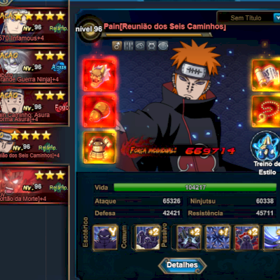 Conta Naruto Online 2kk FC