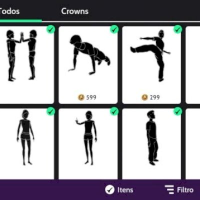 Conta com muito dinheiro gasto com itens exclusivos e itens comprados com crows