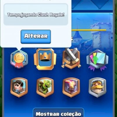 CONTA DE 7 ANO CLASH ROYALE + LENDARIAS