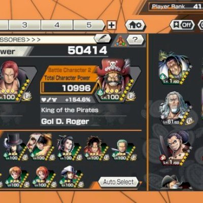 Conta one piece bounty Rush 2 EX LEVEL 100 50 MIL DE PODER no precinho🔥