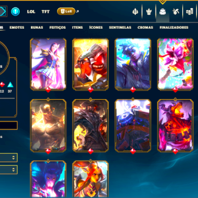 Conta Com Quase 100 Skins Habilitadas + ( TROCA TODOS OS DADOS ) + ( BARATO)