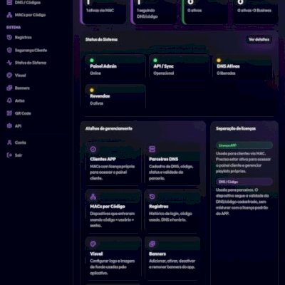 SCRIPT PAINEL SYNTRA® V2.0 COM PAINEL/ADMIN/ REVENDA+2 APKS BASE(LEIA DESCRIÇÃO)