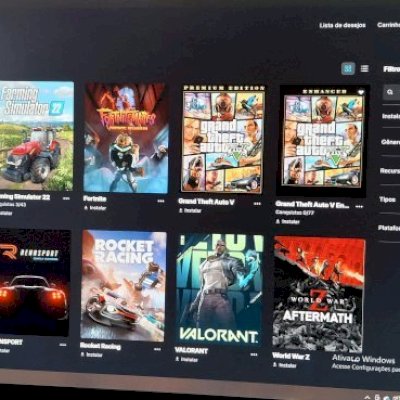 Conta Epic Games com GTA V, FARMING 22, HELL LET LOOSE