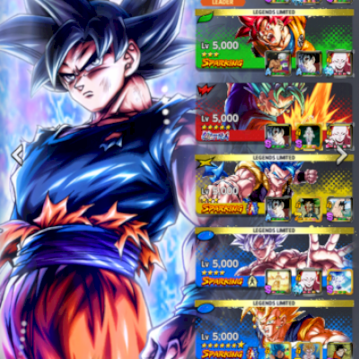 Conta DBLEGENDS com metas novos