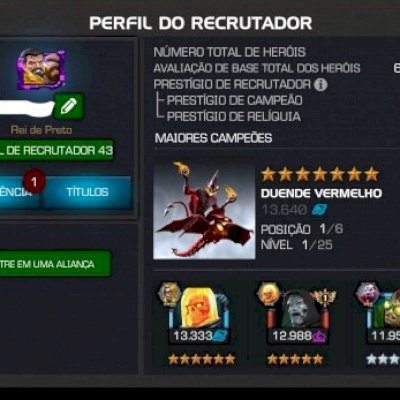 Vendo Conta Marvel Torneio de campeões MTC .