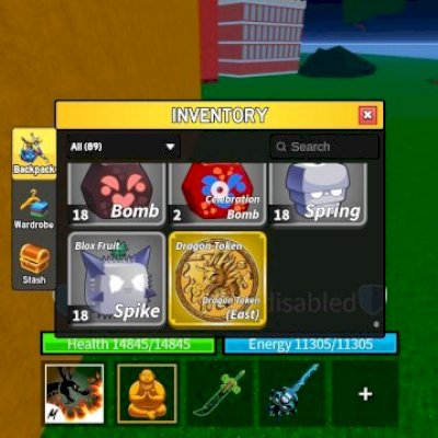 Conta gemada blox fruits cheia de frutas perm