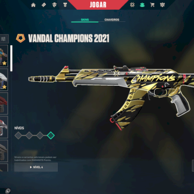 Conta de Valorant Champions 2021, 2022, 2023, Leque Flamejante e VCT Lock-in