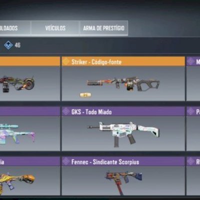 Conta call of duty com 2 lendárias-Striker Código Fonte e RPD Cão da Estrada.