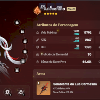 Conta Genshin Impact AR60 Endgame