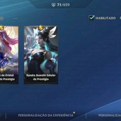 Conta Wild Rift main Sup e Mid: Várias Skins