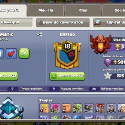 Conta Clash of clans CV 13