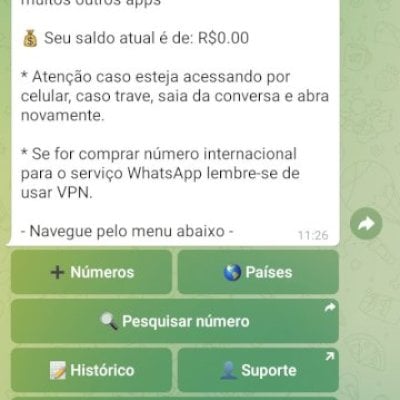 Bot Telegram Sms Numero Virtual - Source Python