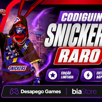 CODIGUIN SNICKERS | EDIÇÃO LIMITADA - FREE FIRE
