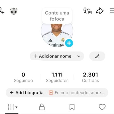 CONTA TIK TOK 1,1K SEG E 2,3K DE CURTIDAS (CONTAS TIK TOK)