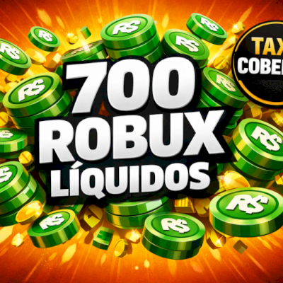 700 ROBUX LÍQUIDOS | TAXA COBERTA (PAGO OS 30%) | ENTREGA RÁPIDA