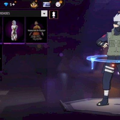 CONTA FF , level 52 várias skins gemada