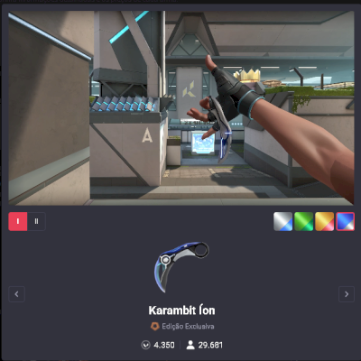 CONTA VALORANT | R$ 1.070 GASTOS | Vandal Kuronami + Faca Karambit ION | FA