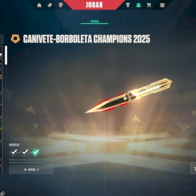 Conta de valorant +1000 reais gastos vandal e faca champions 2025