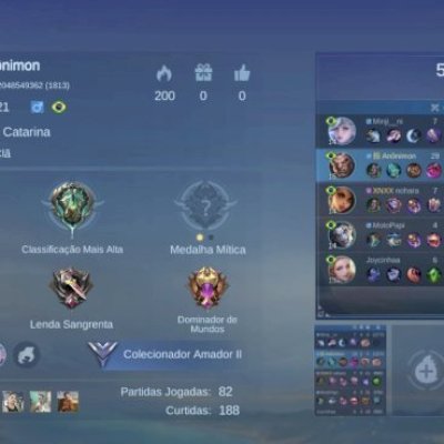 Vendo conta mobile legends