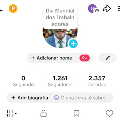 CONTA TIK TOK 1,2K DE SEG E 2,3K DE CURTIDAS (CONTAS TIK TOK)