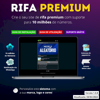 Sistema para Site de Rifas Online, 10 Milhões de Números