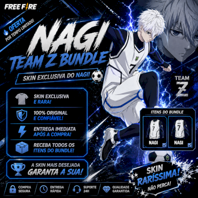 CONJUNTO NAGI LV 15OU+ +TROCA NICK + 20K DE OURO [NO SEU EMAIL]