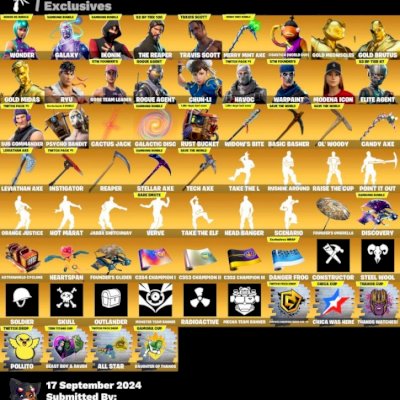352 skins | Wonder | Galaxy | IKONIK | John Wick | Travis Scott | Minty