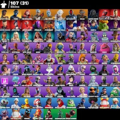 Conta Fortnite >> 107 Skins, DeadPool, Chunli, Bmw M2 e+ Entrega Automatica!