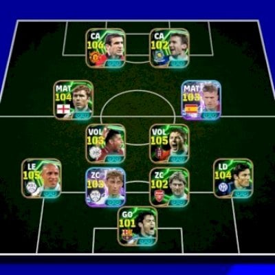android/pw 3196/pack arsenal, cantona 106, r.carlos 105, scholes, zanetti e mais