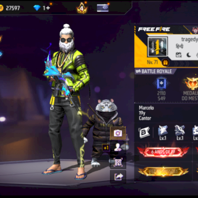 Vendo conta gemada de free fire