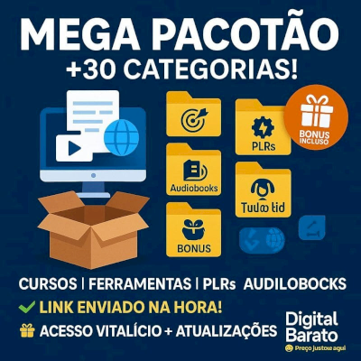 🔥 COMBO PREMIUM COMPLETO: +300 CURSOS E FERRAMENTAS! 📦💻📚