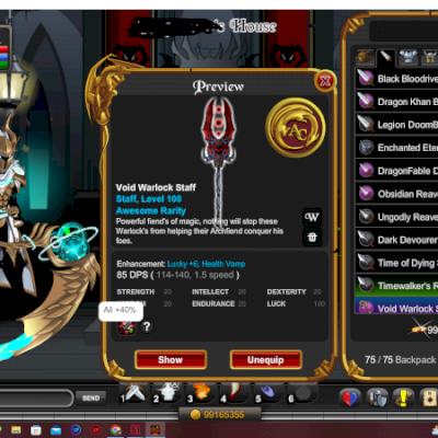 Conta de lvl 100, criada em 2011, variedades de classes, 2.900 acs.