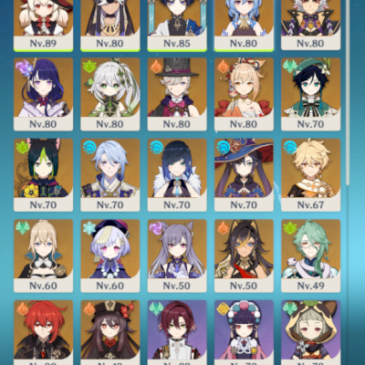 Conta AR55 22 Personagens 5*