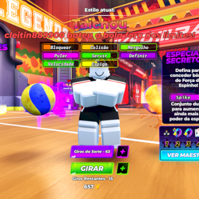 VENDA DE CONTA VOLEYBALL LEGENDS(ROBLOX) HAKKA E TAICHOU
