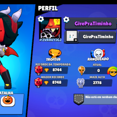 CONTA DE 2021 BRAWL STARS